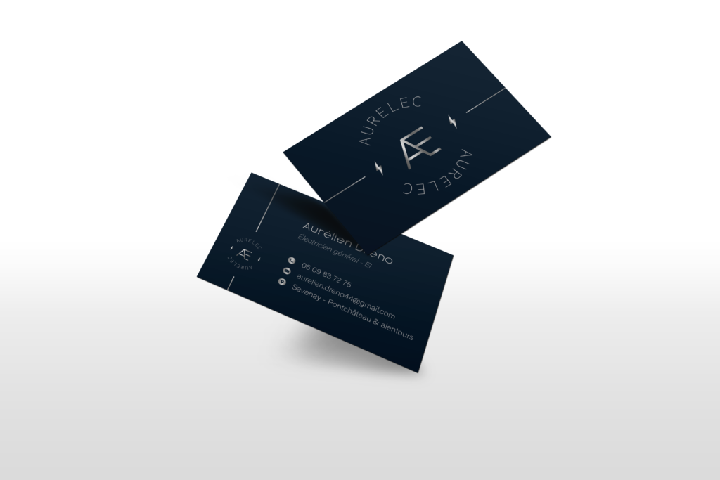 Carte de visite Aurelec - Support print - Caom agence de communication