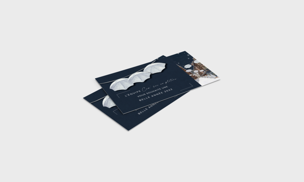 Carte de voeux - Support print - Caom agence de communication