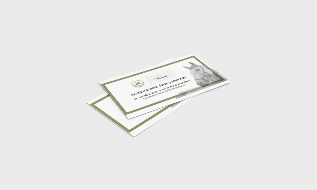 Carton invitation - Support print - Caom agence de communication